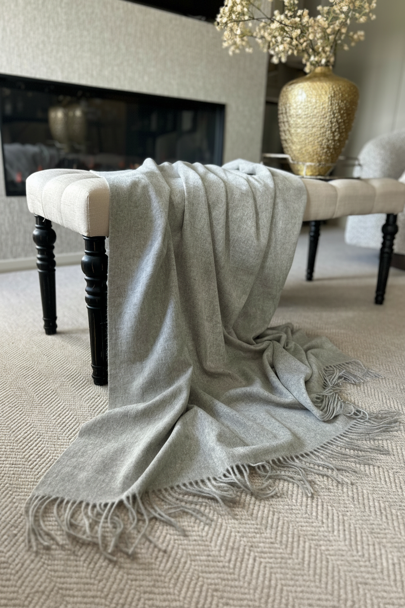 Light Grey Throw